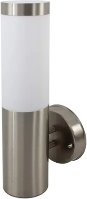 Produktbild von Wandleuchte Nickel matt / weiß für E27 Leuchtmittel