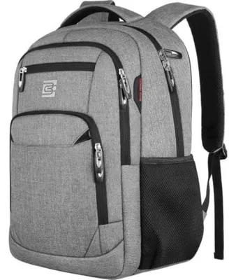 Produktbild von Laptop Rucksack Herren Schulrucksack für Teenager Jungen Grau 18 Zoll 15.6 Zoll Wasserabweisend