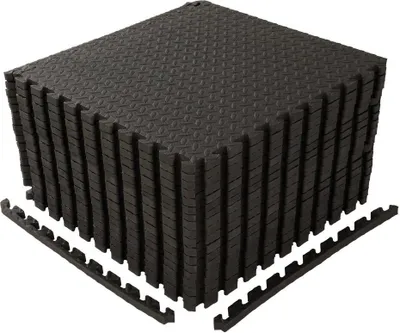 Produktbild von FCH 18 tlg 30x30cm Bodenmatte Set Schutzmattenset mit Endstücken Bodenschutzmatte Unterlegmatten Bodenschutz Schutzmatten Puzzlematte Poolmatte