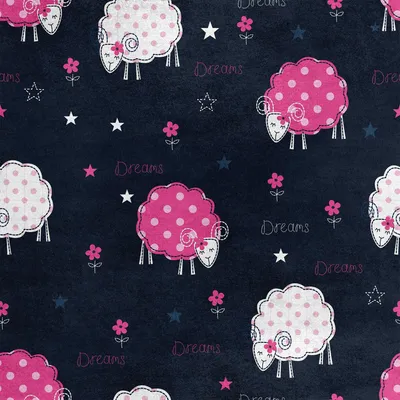 Image de Royal Velvet Tissu Polyester A coudre - Motif Mouton