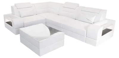 Produktbild von Mini Ecksofa Trivento Kompakt L-Form in Leder