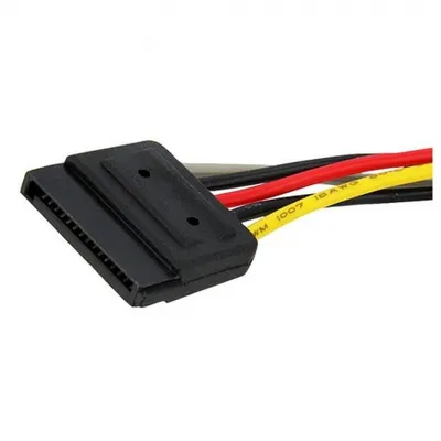 Zdjęcie produktu dla StarTech.com PYO2SATA, SATA 15-pin, 2 x SATA 15-pin, 0,15 m, Męska, Żeńska, Prosty