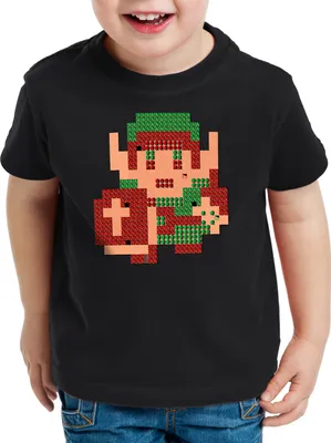 Produktbild von style3 8-Bit Link Kinder T-Shirt pixel schwert