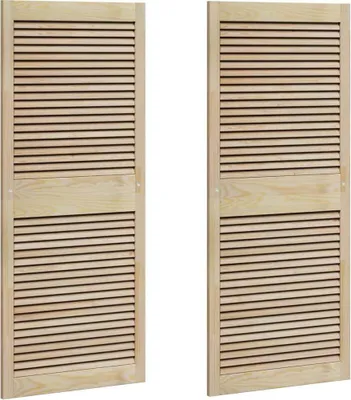 Produktbild von vidaXL Schranktür mit Tür 2 pcs Natur 140,5 x 2,1 x 59,5 cm