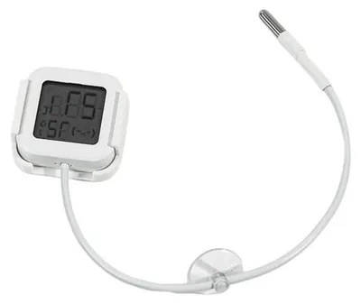 Productafbeelding van Aquarium Thermometer Hygrometer - Watertemperatuur Meter - Aquarium Onderhoud - Digitale Sensor - 0-60°C - Wit