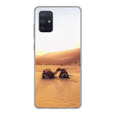 Produktbild von MuchoWow® Handyhülle Schutzhülle Hülle für Samsung Galaxy A51 Kamel - Wüste - Sand Silikon Softcase Handy Hülle - Schutzabdeckung