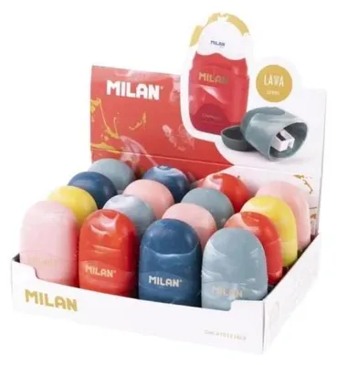 Produktbild von Milan 4701116LV, Manueller Bleistiftspitzer, Gemischte Farben, Stahl, Beidhändig, 35 mm, 24 mm