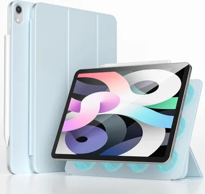 Image de imoshion Magnetic Bookcase pour Apple iPad Air 11 pouces (2026) M4 / (2025) M3 / (2024) M2 / Air 5 (2022) / Air 4 (2020) - Bleu clair