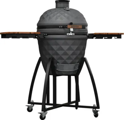 Produktbild von Keramikgrill TENNEKER Comet TC-4 mit Easy-Lift-Scharnier und stabilen Bambus-Seitentische