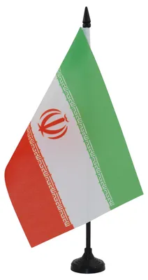 Produktbild von AZ FLAG Tischflagge Iran 21x14 cm Iranische Polyester 100D Kunststoffsockel