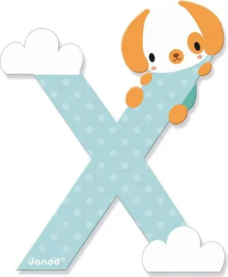 Image de Janod J05188 Lettre Pure X, Multicolore - une pièce