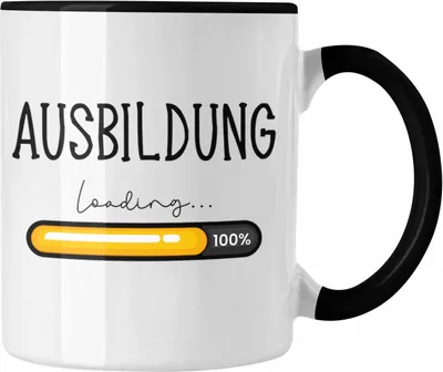 Produktbild von Trendation - Ausbildung Loading Bestanden Geschenk Tasse Geschenkidee Bestandene Prüfung Abschluss 2023 Lustiger Spruch (Schwarz)