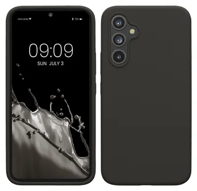 Produktbild von kwmobile Handyhülle für Samsung Galaxy A54 5G Hülle - Case Silikon - Kabelloses Laden - Schutzhülle Cover in Dunkelgrau