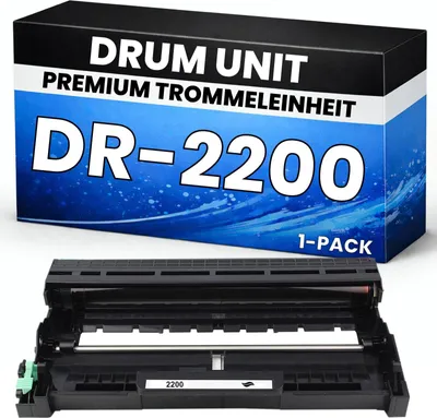 Produktbild von 2 x Trommel DR-2200 für Brother kompatibel Laser Drum DR2200 Premium Alternative HL-2135W/2220/2230/2240/2250DN/2250DNR/2270DW/2280DW MFC-7360 1590mf