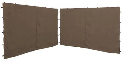 Produktbild von Set mit 2 Seitenteilen für Pavillon Nizza, 3x3 Meter, Farbe: Taupe