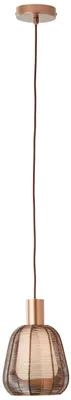 Productafbeelding van BRILLIANT hanglamp, 18 cm, Wallace, bruin, IP20, E27, 40 Watt, dimbaar, geschikt voor normale lampen