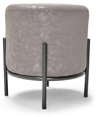 Image de BONN LETHERETTE - Petit pouf rond en létherette