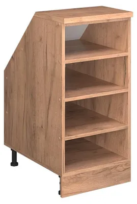 Produktbild von Dachschrägenschrank Vicco Rion Goldkraft Eiche 40 x 81.8 cm mit 4 Fächern, Schrankkorpus 60 cm Tiefe, Model 60244