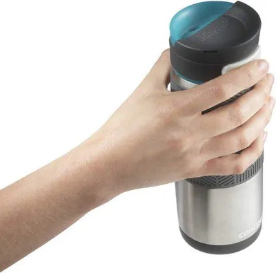 Immagine prodotto di Famanu, tazza termica in acciaio inossidabile, capacità 470 ml - bottiglia isolata, a prova di perdite - tazza da viaggio per caffè, lavabile in lavastoviglie - mantiene le bevande calde fino a 5 ore