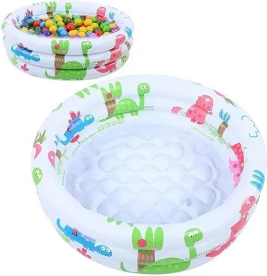 Produktbild von Famanu Kinderpool Aufblasbar - 90 cm - Weiß