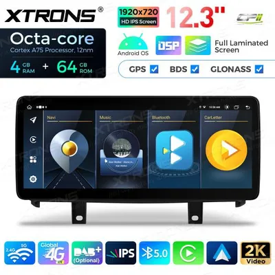 Obrázek produktu pro XTRONS QLB22NB12X5N, Android autorádio pro BMW X5 F15, X6 F16, systém NBT, 12,3palcové displej