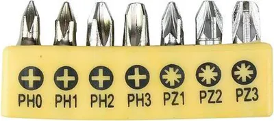 Produktbild von PROREGAL Bit-Set 7 Stück, Bit, S2, PH-0-1-2-3, PZ-1-2-3