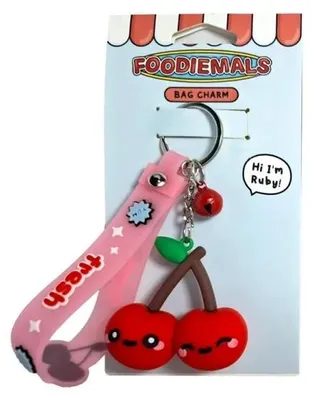 Image de Porte-clés avec pendentif 3D Foodiemals Ruby - Puckator