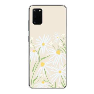 Produktbild von MuchoWow® Handyhülle Schutzhülle Hülle für Samsung Galaxy S20 Plus Blume - Muster - Gelb Silikon Softcase Handy Hülle - Hartschale