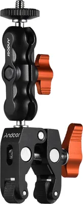 Obrázek produktu pro Andoer Crabber Clip Super Clamp s otvorem pro šroub 1/4 palce a 3/8 palce