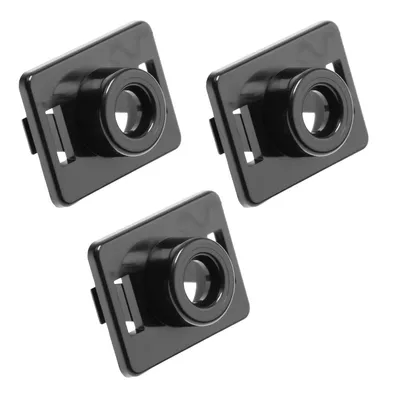 Three identical black product components arranged in a diagonal pattern on a white background.