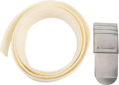 Immagine prodotto di Cintura di peso subacqueo 73,6 pollici addensato immersione in nylon con fibbia in acciaio inox per l'accessorio Bianco