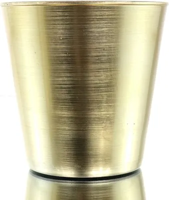 Produktbild von SCHEULEN Dekogefäß Topf Goldfarben konisch 11 cm - Kunststoff