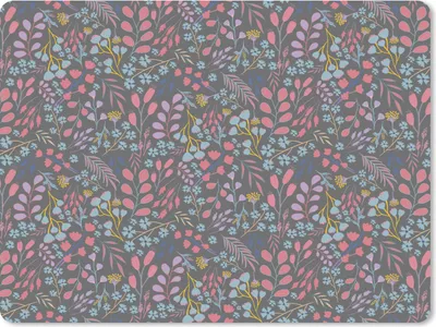 Produktbild von MuchoWow® Mauspad Mousepad Blumen - Pastell - Gestaltung - Natur 40x30 cm - Mousepads - Maus Mat - Pad - Mausunterlage - Anti Rutsch