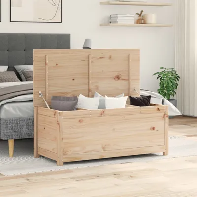 Zdjęcie produktu dla vidaXL Kufer 110x50x45,5 cm lite drewno sosnowe