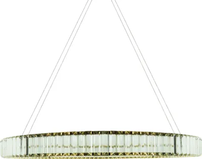 Obrázek produktu pro Elegantní závěsné svítidlo, zlatý kroužek, křišťály, LED 32W, Aurora IdeaLed