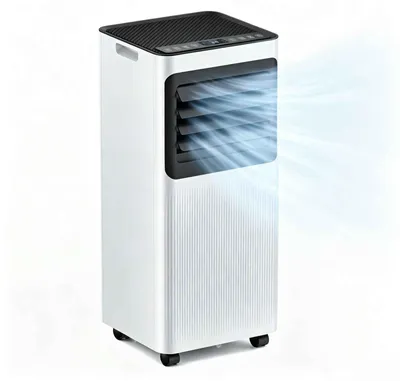 Produktbild von Zimilo Mobiles Klimagerät mit Heizfunktion, 9000 BTU/h, 5 Betriebsmodi, ≤55 dB(A) Geräuscharm, mit Fernbedienung & LED-Display, für Räume bis 25 m²