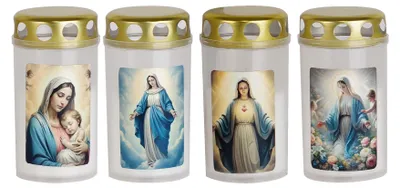 Productafbeelding van Graflicht Grave, Maria, diverse uitvoeringen, kunststof, 25 h, 100 g, 11,5 cm - Set van 20 stuks