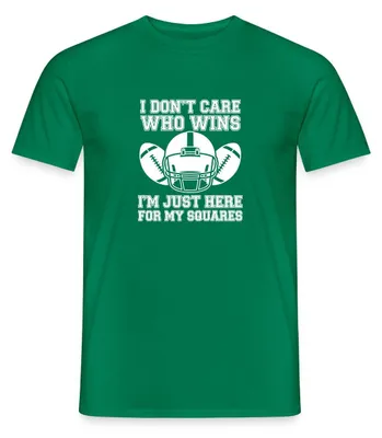 Produktbild von Spreadshirt American Football Squares Spieltag Männer T-Shirt, XXL, Kelly Green