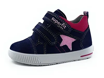 Produktbild von Superfit Kinderschuhe Mädchen Lauflern Halbschuhe Klett Klettschuh Blau Freizeit, Schuhgröße:25 EU