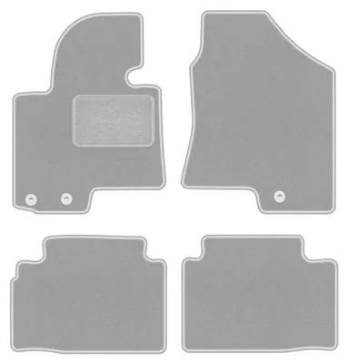 Immagine prodotto di Tappetini in moquette per Hyundai ix35 2009-2015 (SUV) – set 4 pezzi, grigi, su misura – Wielganizator OSLO