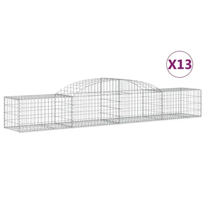 Obrázek produktu pro Klenuté gabionové koše 13 ks 300x50x40/60 cm pozinkované železo
