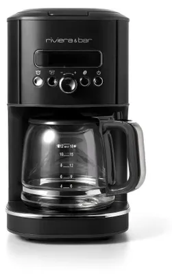 Filterkaffeemaschine 1,8 L, 950 W, programmierbar, LCD, Timer, Schwarz