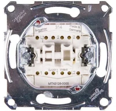 Produktbild von Merten Doppeltreppenschalter 10A 250V IP20 MTN3126-0000