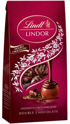 Produktbild von Lindt Lindor Kugeln Vollmilch Double Chocolate 100g