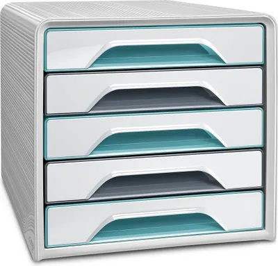 Produktbild von CEP Office Solution CEP 7-111 Ri - 5 Schublade(n) - Grün - Grau - Polystyrene - Muster - 288 mm