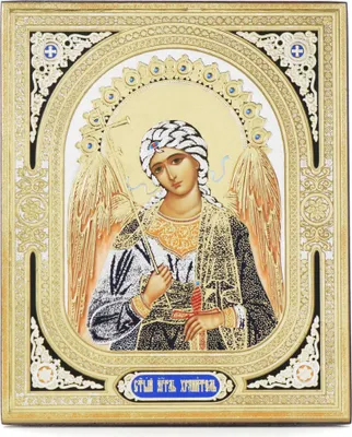 Produktbild von Schutzengel Holz Ikone 10x12cm christlich orthodox 11368