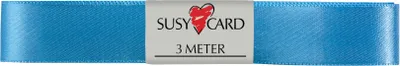 Produktbild von SUSY CARD Geschenkband "Doppelsatin" 15 mm x 3 m hellblau