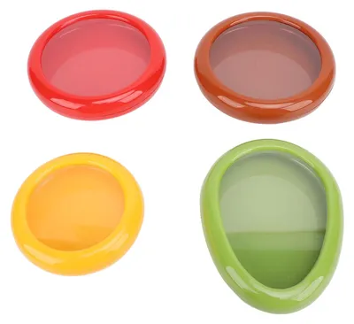Obst-Aufbewahrungsbox, luftdicht, 4er-Set, 23x14x5 cm, wiederverwendbar
