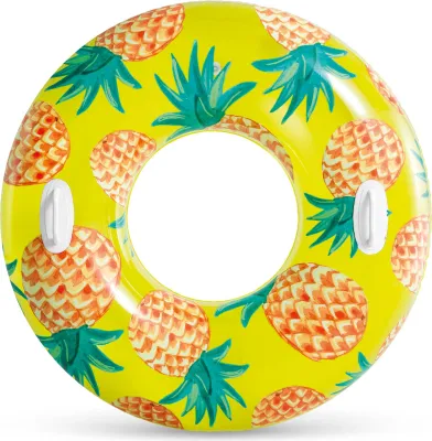 Zdjęcie produktu dla Koło dmuchane do pływania o średnicy 107 cm z uchwytami INTEX 56261 ananas
