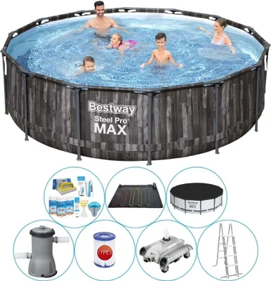 Obrázek produktu pro Bazén Super Deal - Bestway Steel Pro MAX Wood 427x107 cm Rund